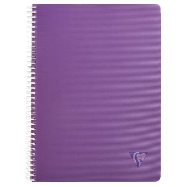 Cahier reliure int&eacute;grale Linicolor INTENSIVE A4 100 pages petits carreaux couverture plastique polypropy&egrave;ne rainur&eacute; Couleur al&eacute;atoire