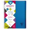 Evolutiv'Book Linicolor INTENSIVE cahier reliure int&eacute;grale A4+ 240 pages d&eacute;tachables perfor&eacute; 4 trous petits carreaux + cadre en-t&ecirc;te + 3 intercalaires couverture plastique polypropy&egrave;ne rainur&eacute; Couleur al&eacute;atoire