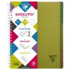 Evolutiv'Book Linicolor INTENSIVE cahier reliure int&eacute;grale A4+ 240 pages d&eacute;tachables perfor&eacute; 4 trous petits carreaux + cadre en-t&ecirc;te + 3 intercalaires couverture plastique polypropy&egrave;ne rainur&eacute; Couleur al&eacute;atoire