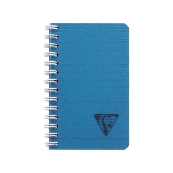 Cahier reliure int&eacute;grale Linicolor INTENSIVE 7,5x12cm 100 pages lign&eacute; couverture plastique polypropy&egrave;ne rainur&eacute; Couleur al&eacute;atoire