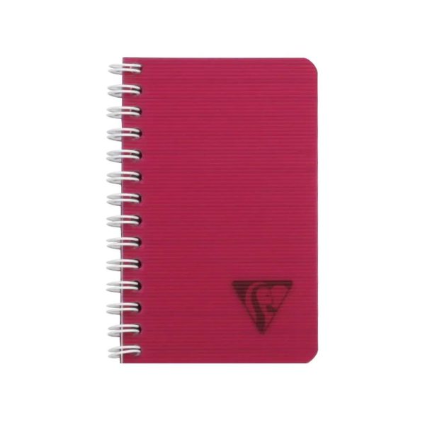 Cahier reliure int&eacute;grale Linicolor INTENSIVE 7,5x12cm 100 pages lign&eacute; couverture plastique polypropy&egrave;ne rainur&eacute; Couleur al&eacute;atoire