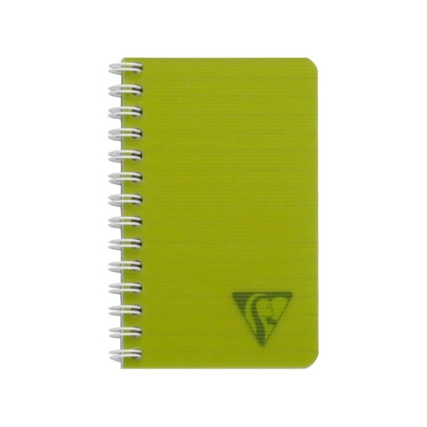 Cahier reliure int&eacute;grale Linicolor INTENSIVE 7,5x12cm 100 pages lign&eacute; couverture plastique polypropy&egrave;ne rainur&eacute; Couleur al&eacute;atoire