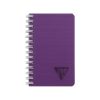 Cahier reliure int&eacute;grale Linicolor INTENSIVE 7,5x12cm 100 pages lign&eacute; couverture plastique polypropy&egrave;ne rainur&eacute; Couleur al&eacute;atoire