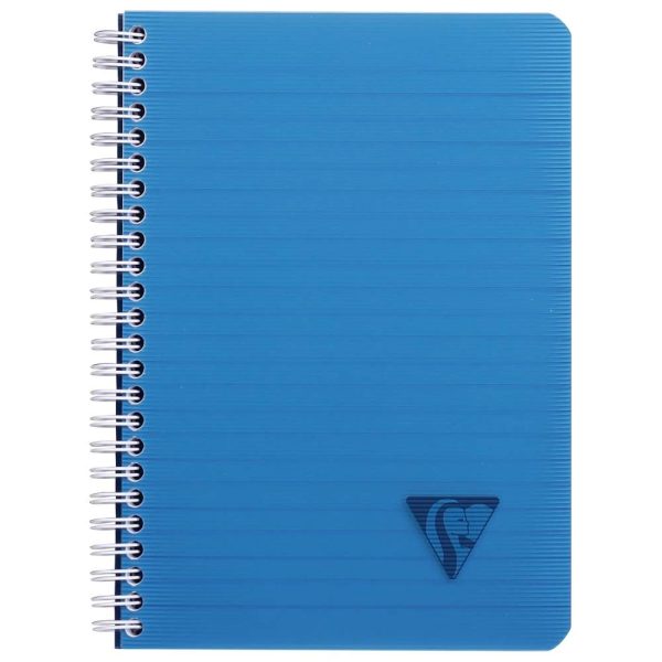 Cahier reliure int&eacute;grale Linicolor INTENSIVE A5 180 pages lign&eacute; couverture plastique polypropy&egrave;ne rainur&eacute; Couleur al&eacute;atoire