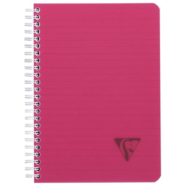 Cahier reliure int&eacute;grale Linicolor INTENSIVE A5 180 pages lign&eacute; couverture plastique polypropy&egrave;ne rainur&eacute; Couleur al&eacute;atoire