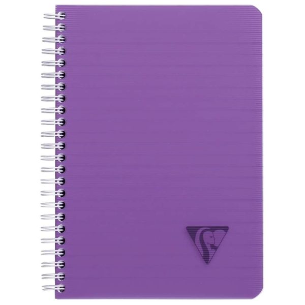 Cahier reliure int&eacute;grale Linicolor INTENSIVE A5 180 pages lign&eacute; couverture plastique polypropy&egrave;ne rainur&eacute; Couleur al&eacute;atoire