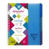 Evolutiv'Book Linicolor INTENSIVE cahier reliure int&eacute;grale A5+ 180 pages d&eacute;tachables perfor&eacute; 6 trous petits carreaux + cadre en-t&ecirc;te + 3 intercalaires couverture plastique polypropy&egrave;ne rainur&eacute; Couleur al&eacute;atoire