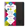Evolutiv'Book Linicolor INTENSIVE cahier reliure int&eacute;grale A5+ 180 pages d&eacute;tachables perfor&eacute; 6 trous petits carreaux + cadre en-t&ecirc;te + 3 intercalaires couverture plastique polypropy&egrave;ne rainur&eacute; Couleur al&eacute;atoire