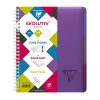 Evolutiv'Book Linicolor INTENSIVE cahier reliure int&eacute;grale A5+ 180 pages d&eacute;tachables perfor&eacute; 6 trous petits carreaux + cadre en-t&ecirc;te + 3 intercalaires couverture plastique polypropy&egrave;ne rainur&eacute; Couleur al&eacute;atoire