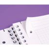 Evolutiv'Book Linicolor INTENSIVE cahier reliure int&eacute;grale A5+ 180 pages d&eacute;tachables perfor&eacute; 6 trous petits carreaux + cadre en-t&ecirc;te + 3 intercalaires couverture plastique polypropy&egrave;ne rainur&eacute; Couleur al&eacute;atoire
