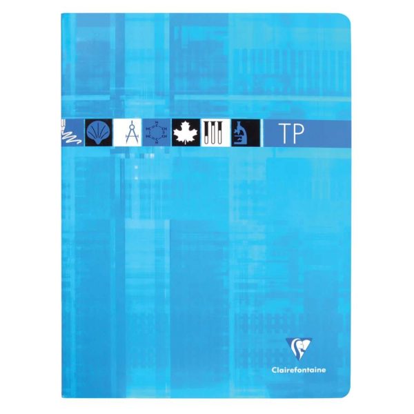 Cahier Travaux Pratiques piqu&eacute; 24x32cm 64 pages petits carreaux + uni Couleur al&eacute;atoire