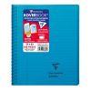 Cahier reliure int&eacute;grale enveloppante Koverbook 17x22cm 160 pages lign&eacute; + marge couverture polypropyl&egrave;ne transparent
