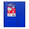 Cahier reliure int&eacute;grale enveloppante Koverbook 17x22cm 160 pages lign&eacute; + marge couverture polypropyl&egrave;ne transparent