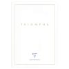 Triomphe GOLD carnet piq&ucirc;re textile A5 96 pages uni papier blanc 90 g