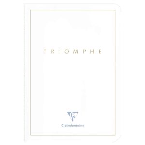 Triomphe GOLD carnet piq&ucirc;re textile A5 96 pages uni papier blanc 90 g