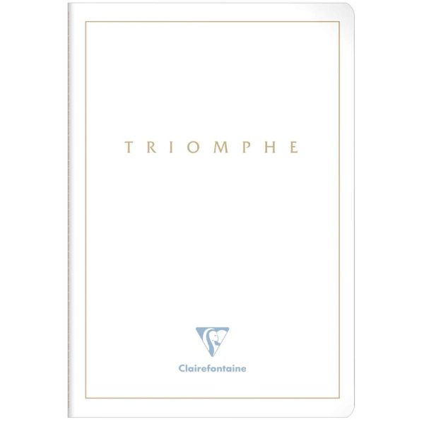 Triomphe GOLD cahier piq&ucirc;re textile A4 96 pages uni papier blanc 90 g