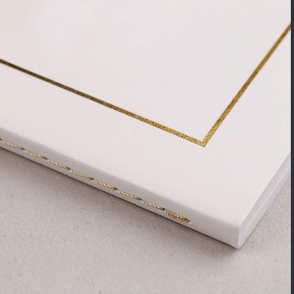 Triomphe GOLD cahier piq&ucirc;re textile A4 96 pages uni papier blanc 90 g
