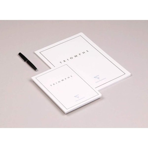 Triomphe GOLD cahier piq&ucirc;re textile A4 96 pages uni papier blanc 90 g
