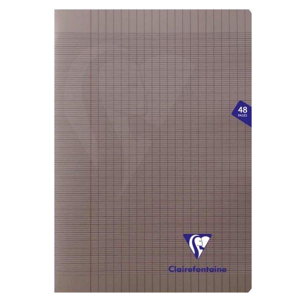 Cahier piqu&eacute; Mimesys A4 48 pages grands carreaux couverture polypropyl&egrave;ne