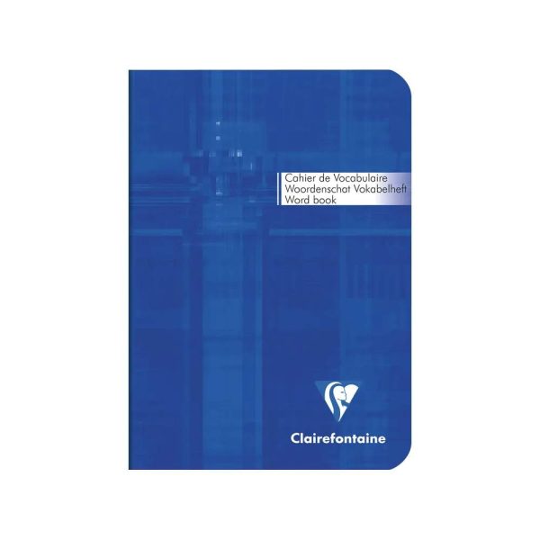 Carnet de vocabulaire piqu&eacute; A6 64 pages lign&eacute; + marge centrale