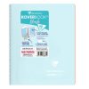 Carnet reliure int&eacute;grale enveloppante Koverbook Blush A5 160 pages petits carreaux couverture polypropyl&egrave;ne opaque bicolore