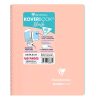 Carnet reliure int&eacute;grale enveloppante Koverbook Blush A5 160 pages petits carreaux couverture polypropyl&egrave;ne opaque bicolore