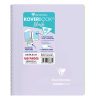 Carnet reliure int&eacute;grale enveloppante Koverbook Blush A5 160 pages petits carreaux couverture polypropyl&egrave;ne opaque bicolore