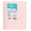 Carnet reliure int&eacute;grale enveloppante Koverbook Blush A5 160 pages petits carreaux couverture polypropyl&egrave;ne opaque bicolore