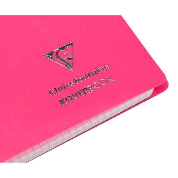 Cahier reliure int&eacute;grale enveloppante Koverbook Neon A4 160 pages petits carreaux + marge couverture polypropyl&egrave;ne opaque