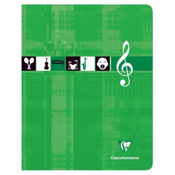 Cahier Musique & Chant piqu&eacute; 17&times;22 cm 56 pages grands carreaux