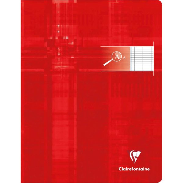 Cahier piqu&eacute; d&eacute;ficients visuels 17&times;22 cm 48 pages grands carreaux 2 ,5mm agrandis 10&times;10