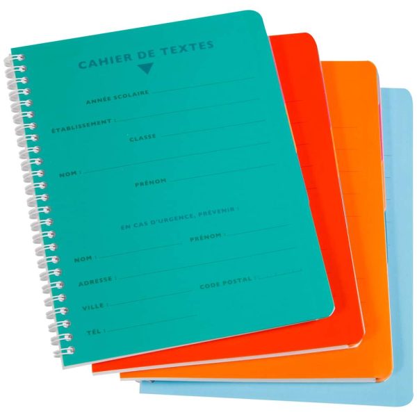 Textes reliure int&eacute;grale 8000 POLYPRO 17&times;22 cm 124 pages grands carreaux 90 g