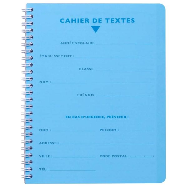 Textes reliure int&eacute;grale 8000 POLYPRO 17&times;22 cm 124 pages grands carreaux 90 g