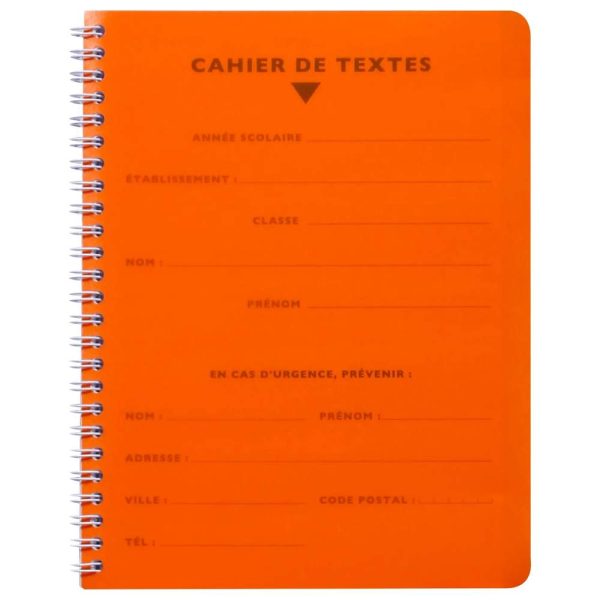 Textes reliure int&eacute;grale 8000 POLYPRO 17&times;22 cm 124 pages grands carreaux 90 g