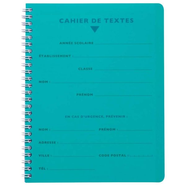 Textes reliure int&eacute;grale 8000 POLYPRO 17&times;22 cm 124 pages grands carreaux 90 g