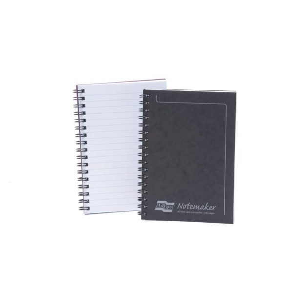 Notemaker Europa cahier reliure int&eacute;grale A6 120 pages d&eacute;tachables lign&eacute;