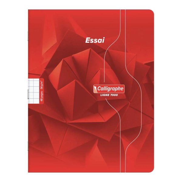 Cahier d&rsquo;essai piqu&eacute; 7000 17&times;22 cm 48 pages grands carreaux 56 g