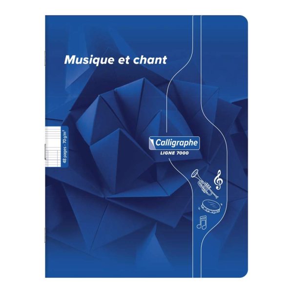 Musique & Chant piqu&eacute; 7000 17&times;22 cm 48 pages grands carreaux/port&eacute;es 70 g