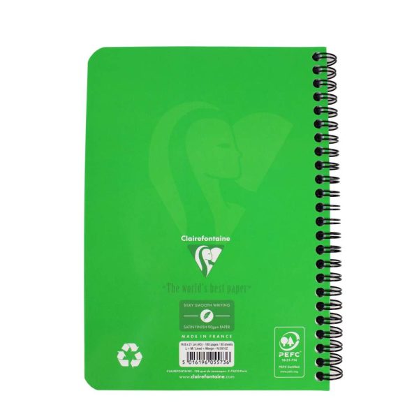 Carnet reliure int&eacute;grale EUROPA GLOSSY A5 180 pages d&eacute;tachables micro-perfor&eacute;es lign&eacute; + marge