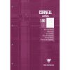 Bloc de cours CORNELL encoll&eacute; grand c&ocirc;t&eacute; A4 200 pages perfor&eacute;es 4 trous Cornell petits carreaux