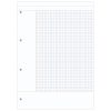Bloc de cours CORNELL encoll&eacute; grand c&ocirc;t&eacute; A4 200 pages perfor&eacute;es 4 trous Cornell petits carreaux