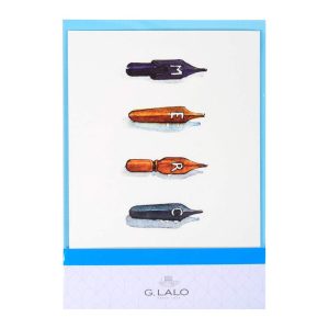 CARTE DOUBLE + ENVELOPPE C6 ENCRE&PLUME, SOUS SACHET