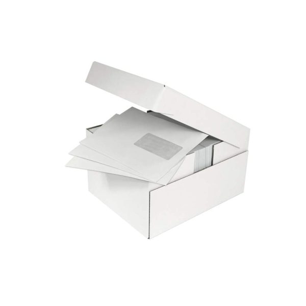 Boite de 500 enveloppes Forever Blanches 100% recycl&eacute; C5-162x229mm &ndash; Auto-Adh&eacute;sives &ndash; 80g/m2 &ndash; Fen&ecirc;tre Papier Cristal 45&times;100 (position 62/20)