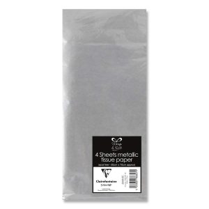 Soie, sachet 6 fles 50x70 cm argent