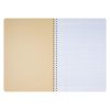 Cahier reliure int&eacute;grale FOREVER PREMIUM 100% recycl&eacute; A4 120 pages d&eacute;tachables micro-perfor&eacute;es grands carreaux papier blanc 90 g