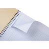 Cahier reliure int&eacute;grale FOREVER PREMIUM 100% recycl&eacute; A4 120 pages d&eacute;tachables micro-perfor&eacute;es grands carreaux papier blanc 90 g