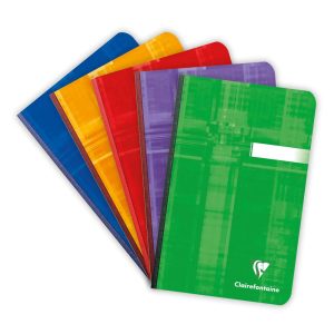 Carnet brochure dos toil&eacute; 11x17 cm 192 pages uni
