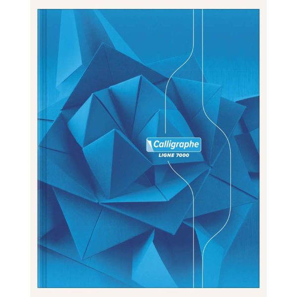 Cahier brochure rembord&eacute;e rigide 7000 17&times;22 cm 192 pages grands carreaux 70 g