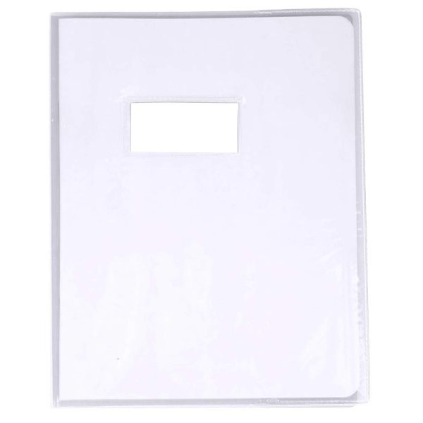 Prot&egrave;ge-cahiers cristal PVC 12/100&egrave;me 17&times;22 cm