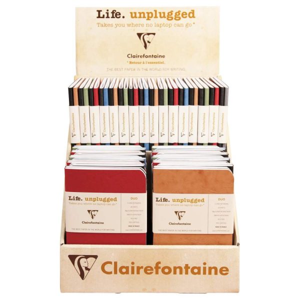 Set de 2 carnets piq&ucirc;re Age Bag 7,5x12cm 48 pages petits carreaux Couleurs assortis